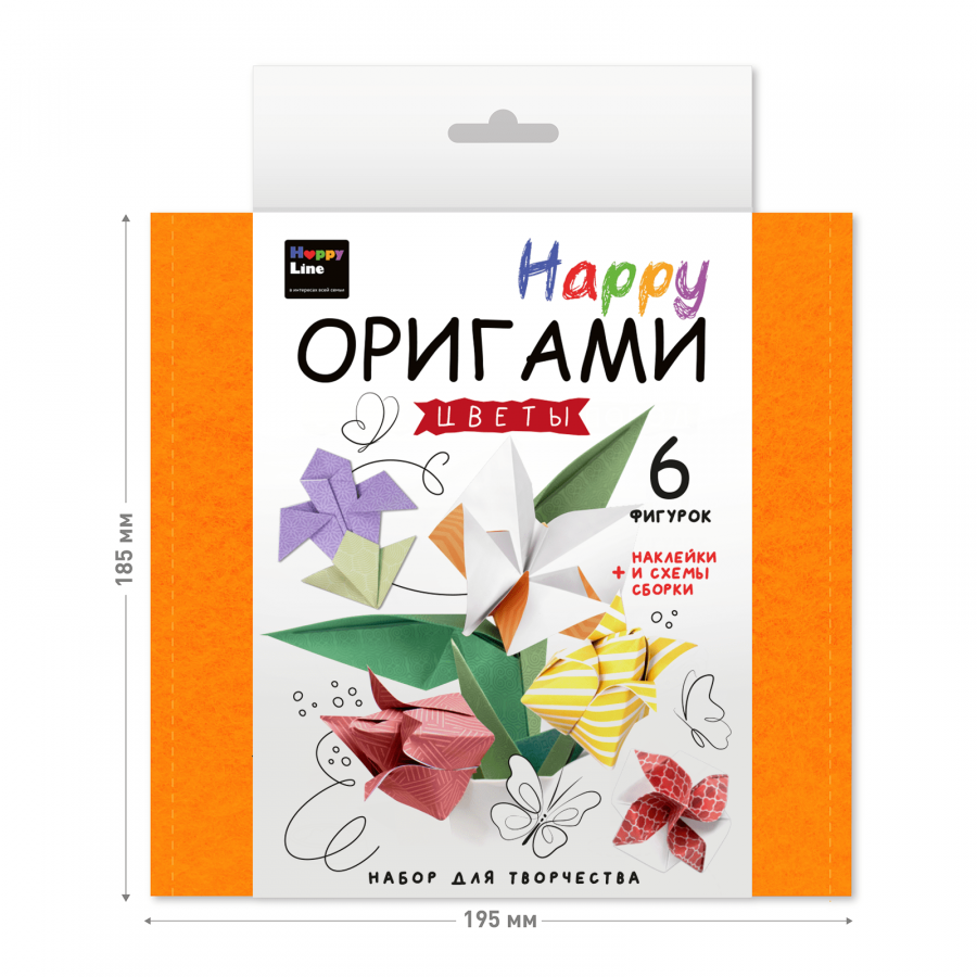 картинка Набор для творчества серии "Настольно-печатная игра" (Happy Оригами. Цветы) #Арт.83390 от магазина HappyLine-media.ru