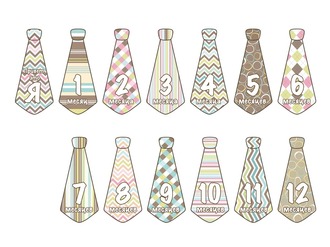 картинка Набор стикеров-галстуков Stick'n Click для мальчиков "Мистер Очарование"  (13 наклеек) #Арт.83033 от магазина HappyLine-media.ru